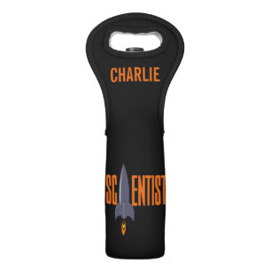 Rocket Scientist custom name wine tote