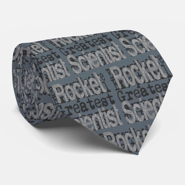 Rocket Scientist Extraordinaire Neck Tie (Rolled)