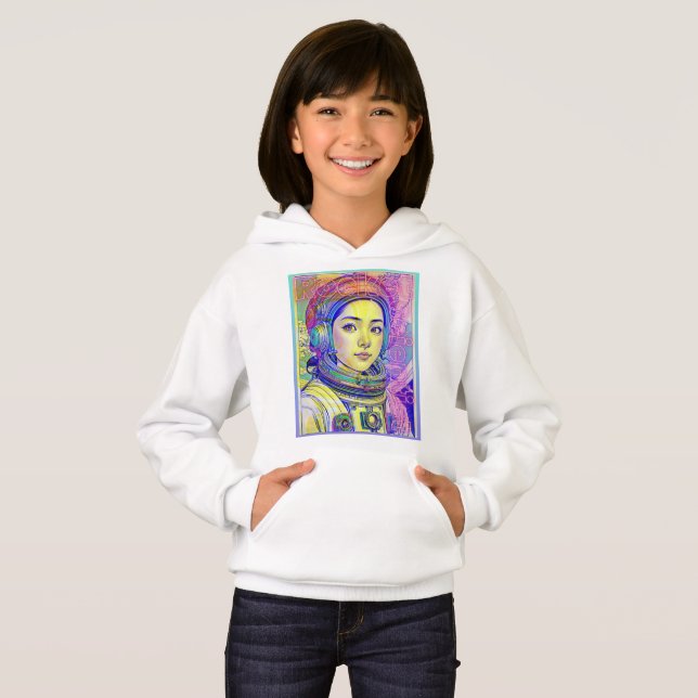 ROCKET SCIENTIST GIRL HOODIE (Front Full)