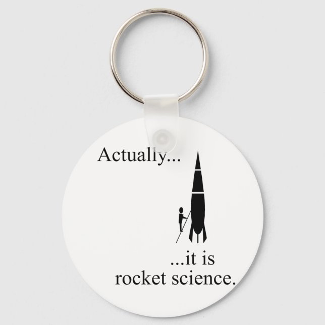 Rocket scientist keychain (Front)
