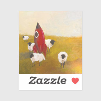 Rocket Sheep Sticker