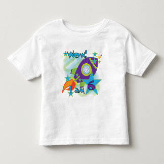 Rocket Ship 6th Birthday Tshirts and Gifts