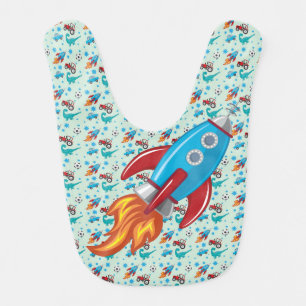 Rocket Ship Bib