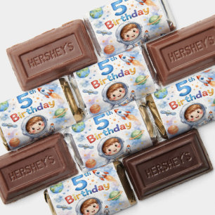 Rocket ship birthday Space Planets Boy Stars Hershey's Miniatures