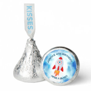 Rocket Ship Blast OFF Space Birthday   Hershey®'s Kisses®