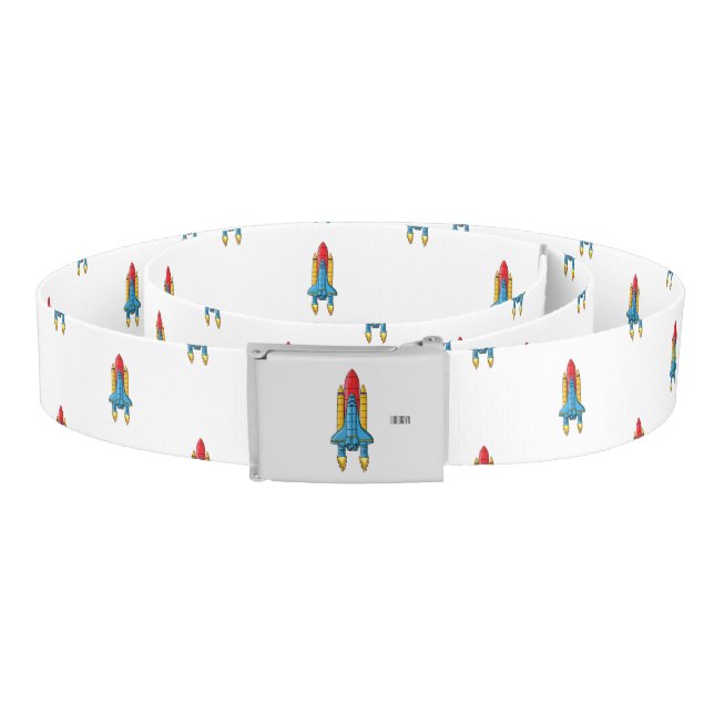 Rocket ship cartoon illustration belt (Coil)