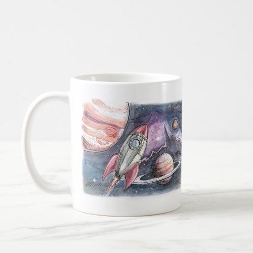 Rocket Ship Coffee Mug