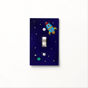 Rocket Ship Light Switch Cover