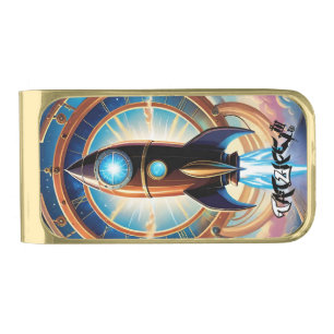 Rocket Ship Money Clip