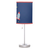 Rocket Ship Outer Space Little Astronaut Boys Room Table Lamp (Right)