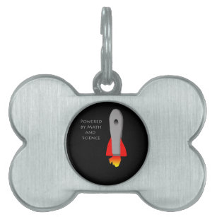 rocket shaped dog tag