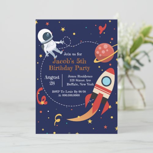 Rocket Ship Space Birthday Party