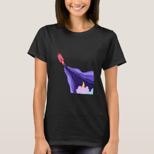 Rocket Ship Spaceship Blasting Off From The Moon S T-Shirt