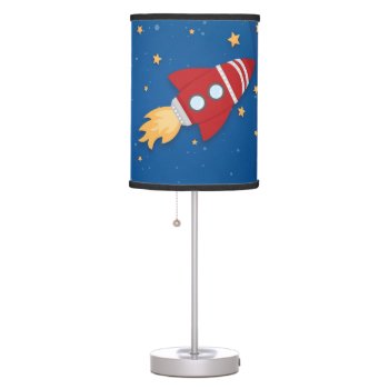 Rocket Ship Table Lamp by cranberrydesign at Zazzle