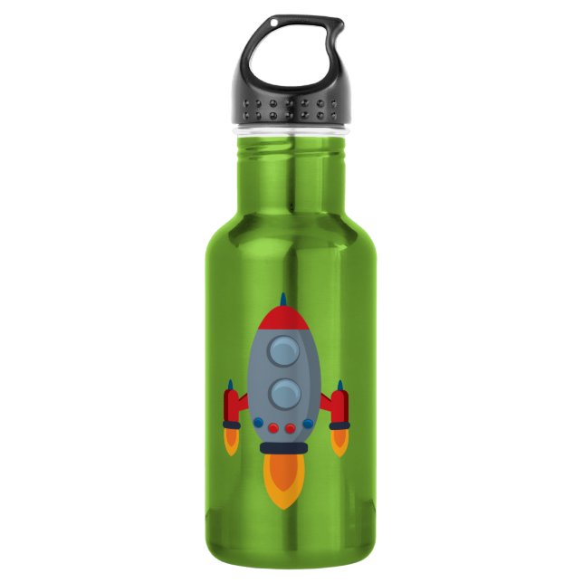Rocket Ship water bottle (Front)