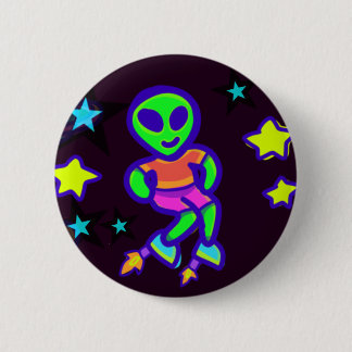 Rocket Shoes Alien Kid Aliens In Outer Space Pin