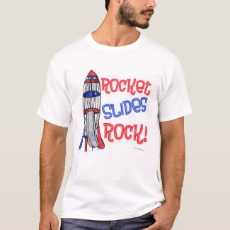 Rocket Slides Rock Fun Playground Cartoon