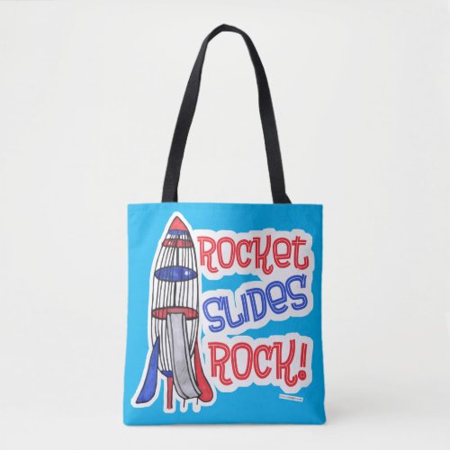 Rocket Slides Rock Fun Playground Homage Tote Bag