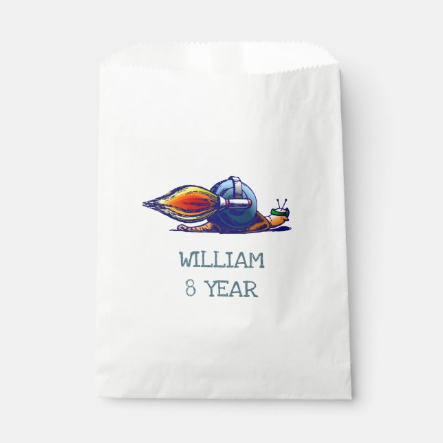 Rocket Snail Favor Bag (Front)