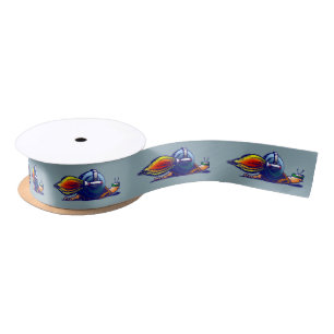 Rocket Snail Satin Ribbon