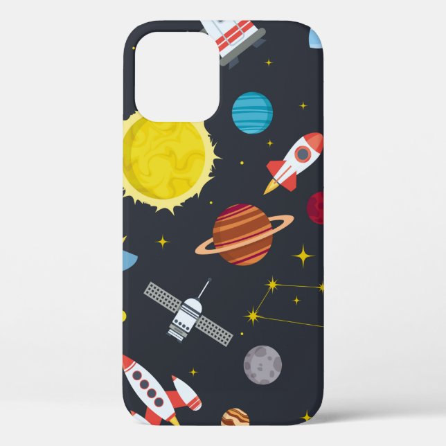 Rocket space globe solar system and planet cosmos  Case-Mate iPhone case (Back)
