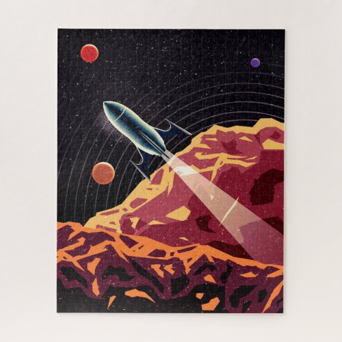 Rocket Space Planets Universe  Jigsaw Puzzle