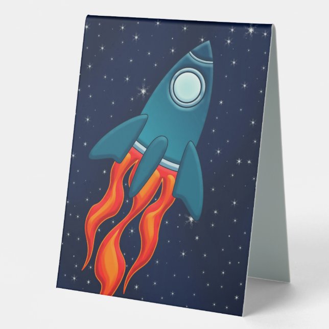 Rocket   table tent (Front)