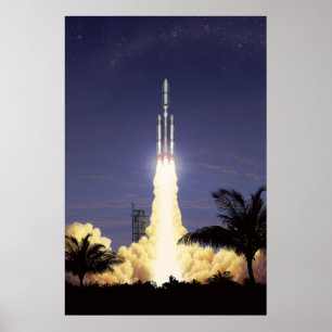 Rocket Takeoff Poster