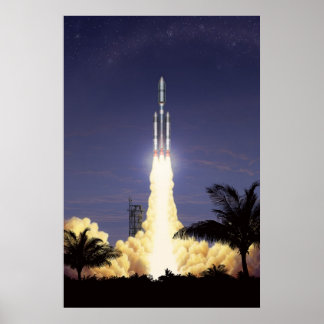 Rocket Takeoff Poster