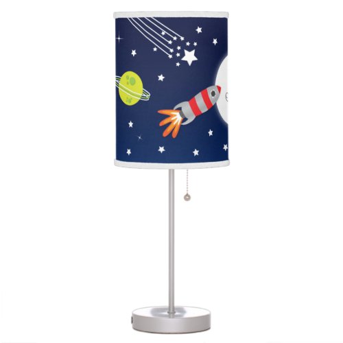 Rocket to The Moon Lamp for Kids