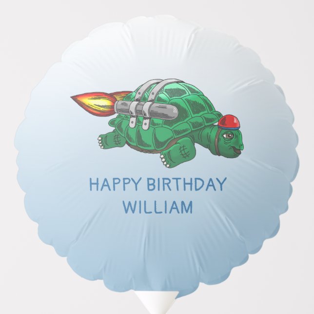 Rocket Turtle Balloon (Front)