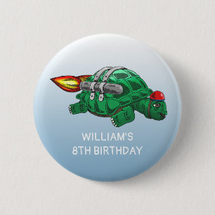Rocket Turtle Button