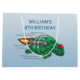 Rocket Turtle Large Gift Bag
