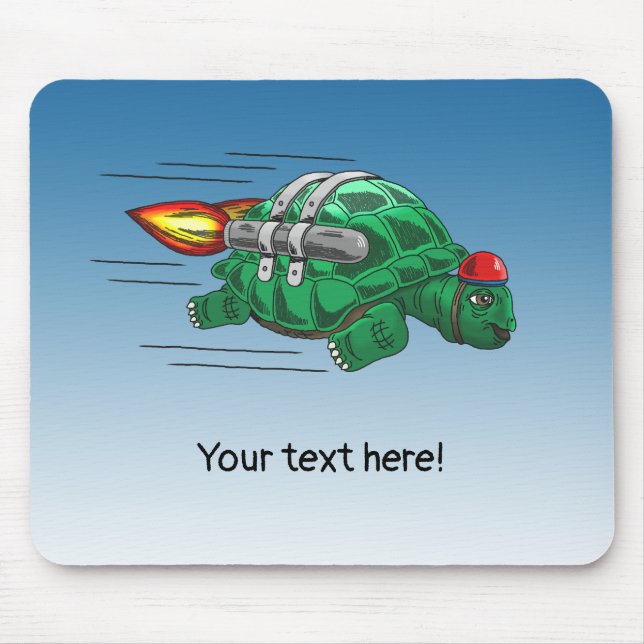 Rocket Turtle Mouse Pad (Front)