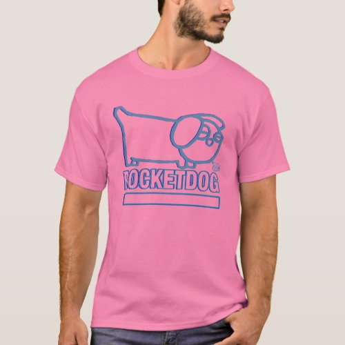 Rocketdog Original _ PinkBaby Blue T_Shirt