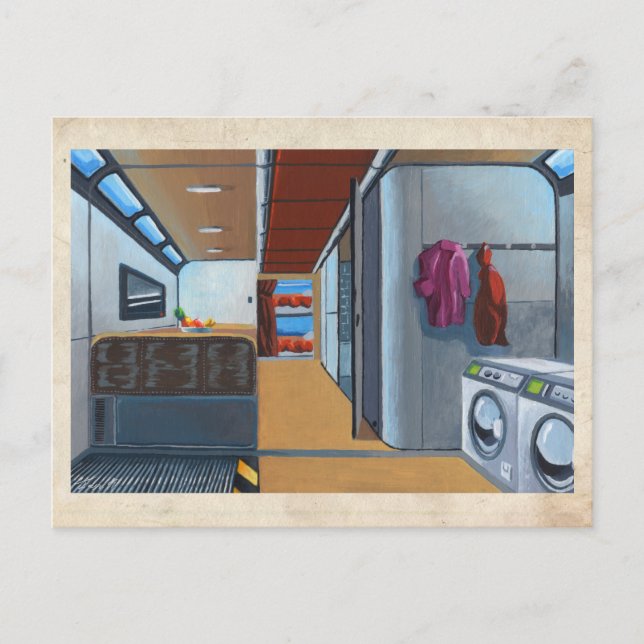 RocketLodge Living Quarters - Postcard (Front)