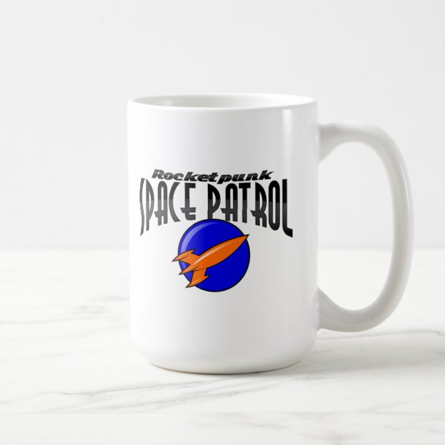 Rocketpunk Space Patrol Insignia Mug (Right)