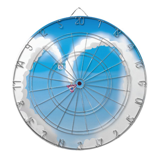 Rockets! Dartboard With Darts (Front)