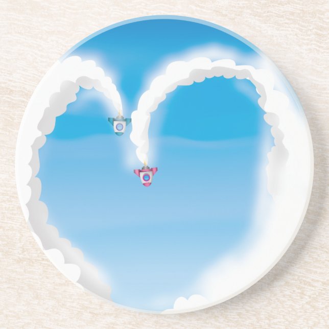 Rockets! Sandstone Coaster (Front)