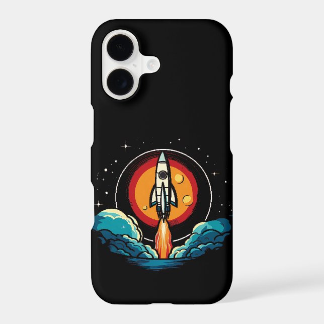 Rocketship Iphone Case (Back)