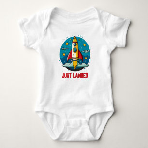 Rocketship Just landed Baby Bodysuit