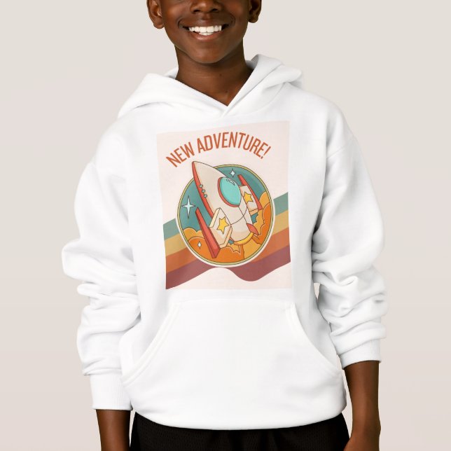 rocketship new adventure hoodie (Front)