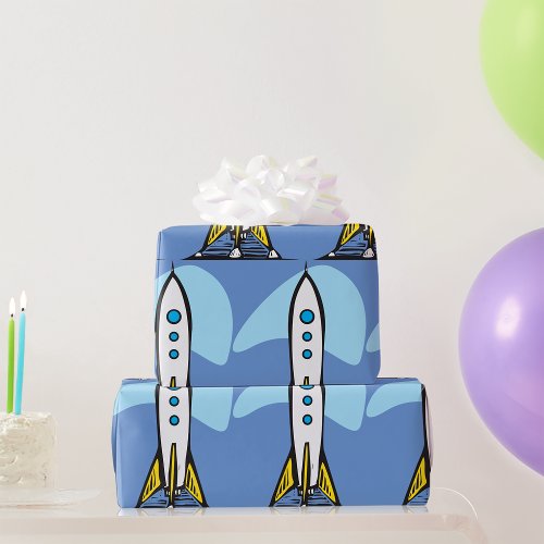 Rocketship Ready For Launch Wrapping Paper