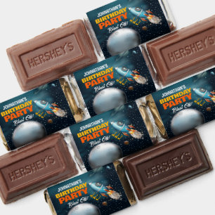 Rocketship Space Adventure Birthday Hershey's Miniatures