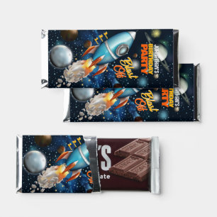 Rocketship Space Adventure Hershey Bar Favors