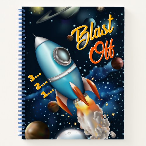 Rocketship Space Adventure Notebook