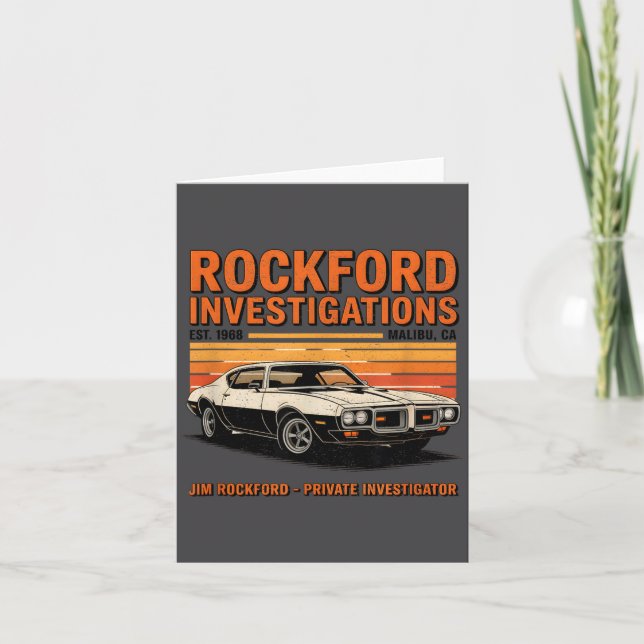 Rockford Detective Agency - Rockford Files  Card (Front)