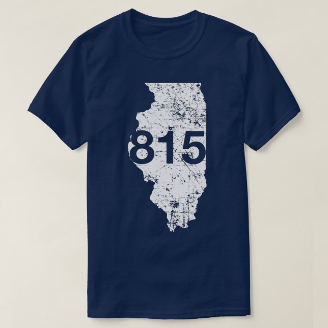 Rockford Joliet Area Code 815  Illinois Souvenir G T-Shirt (Design Front)