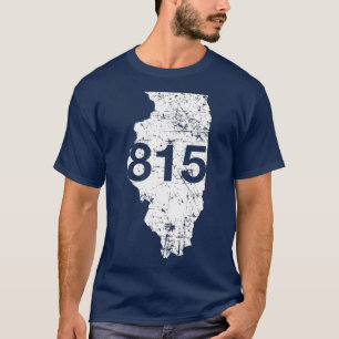 Rockford Joliet Area Code 815 Illinois Souvenir G T-Shirt