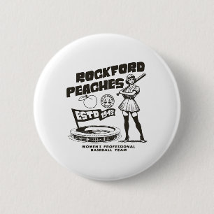 Rockford Peaches Women's Bysebyll Team 1943 - Copy Button